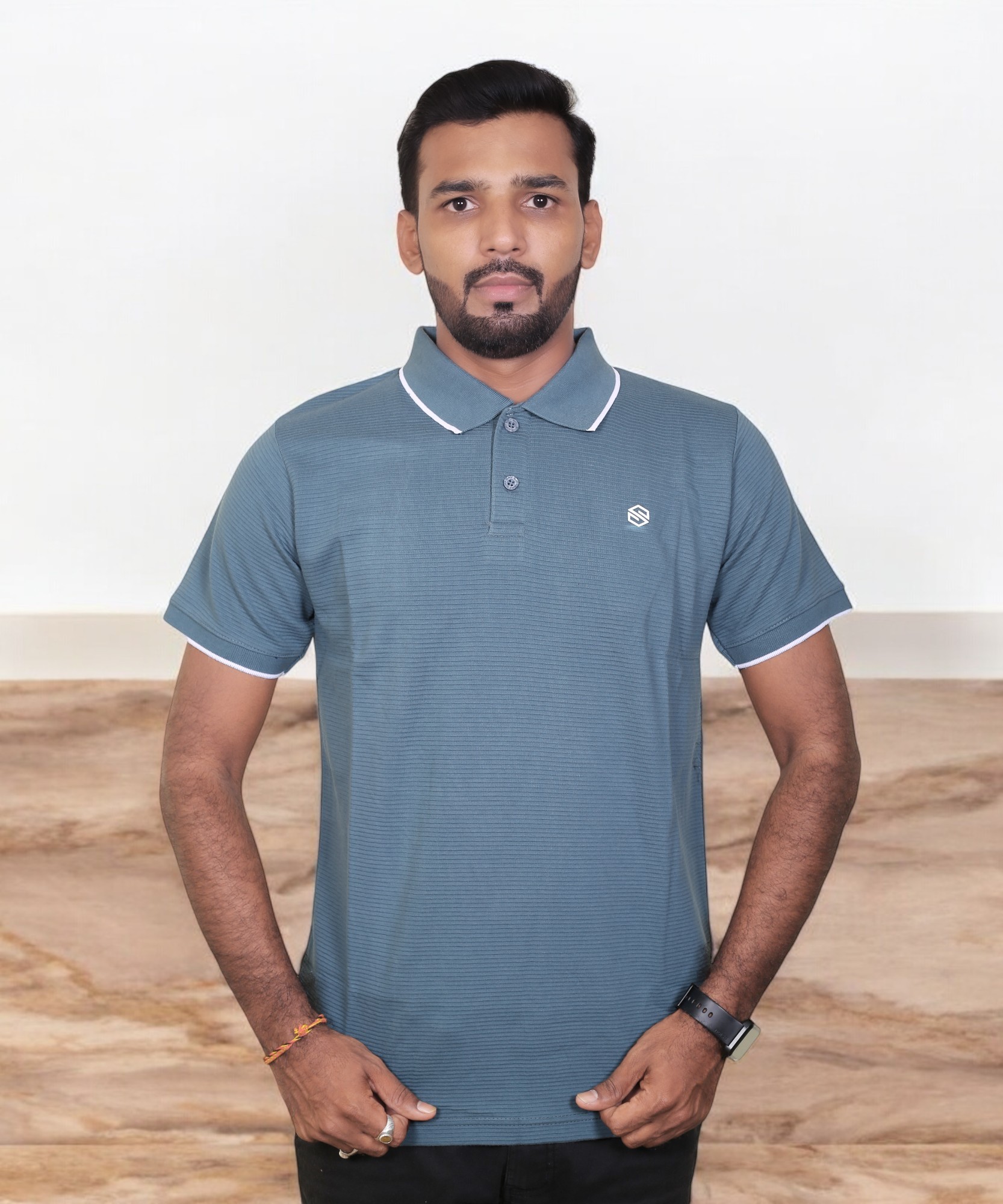 GREEN-PLAIN LINING T-SHIRTS