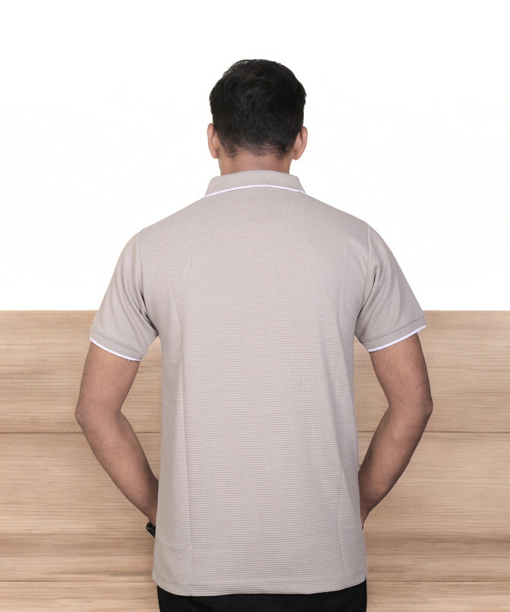 LGREY-PLAIN LINING T-SHIRTS - Image 2