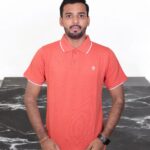 LORANGE-PLAIN LINING T-SHIRTS