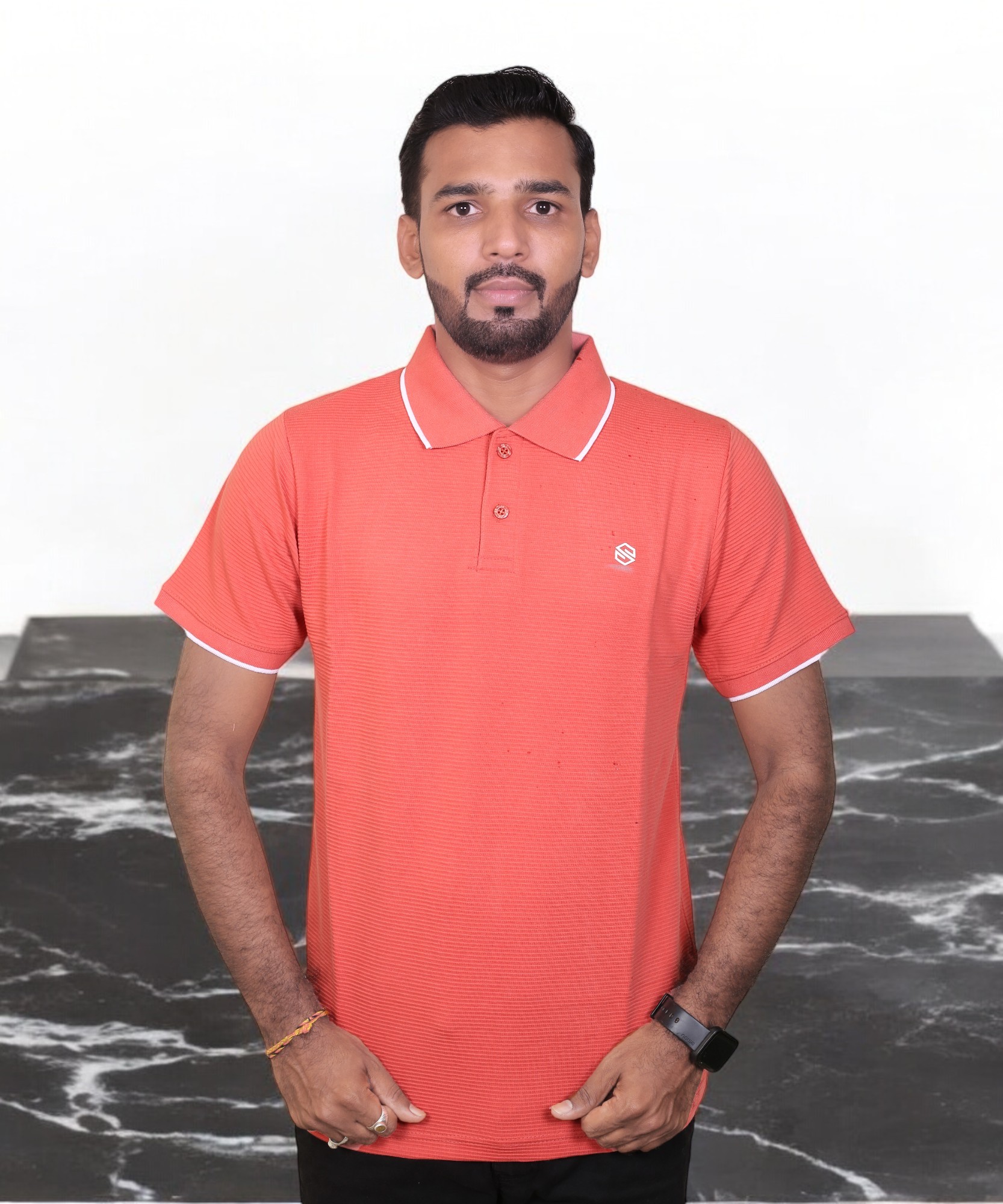 LORANGE-PLAIN LINING T-SHIRTS
