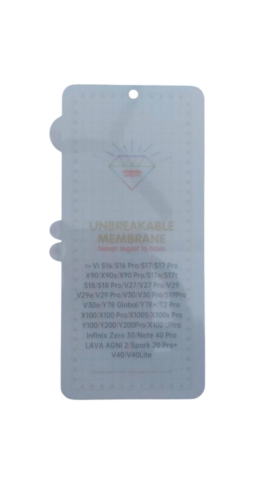 VIVO X90s SCREEN GUARD, UNBREAKABLE MEMBRANE